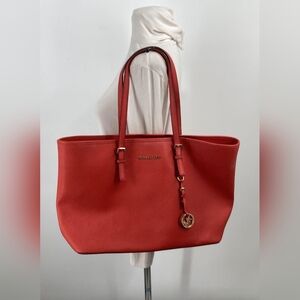 Michael Kors Red Tote Bag